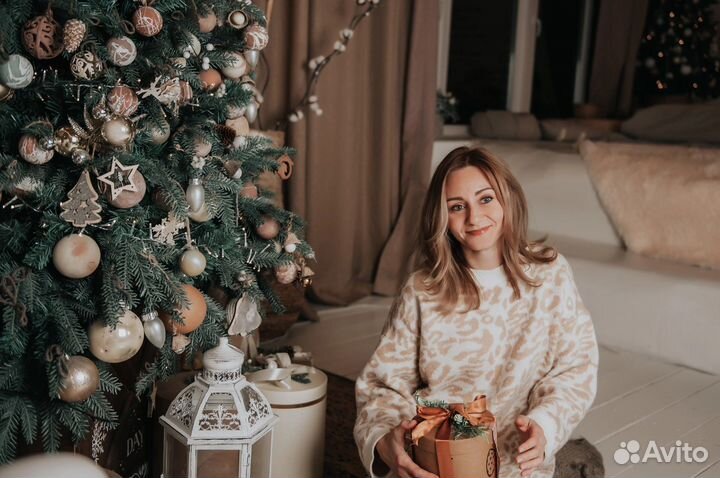 Фотосессия в студии новогодняя