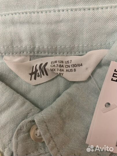 Рубашка Н&М новая р-р 128