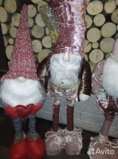 Новогодние гномы, декор, сувениры