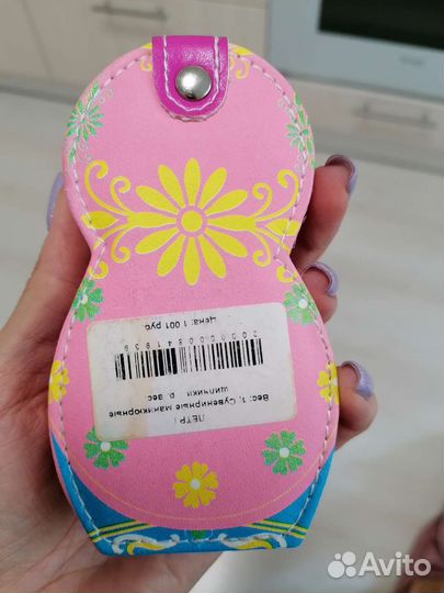 Маникюрный набор Матрёшка, ножницы, щипчики, новое