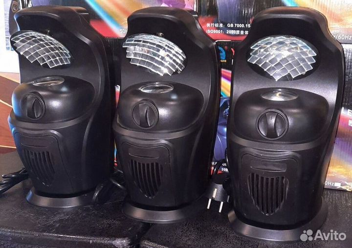 Светомузыка YR-126 3ш Pro LED Сканер RGB Mic Строб