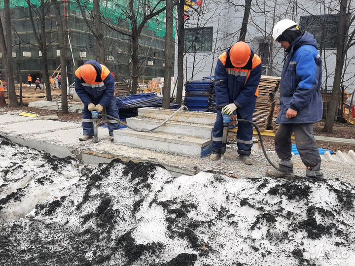 Аренда компрессора с отбойными молотками