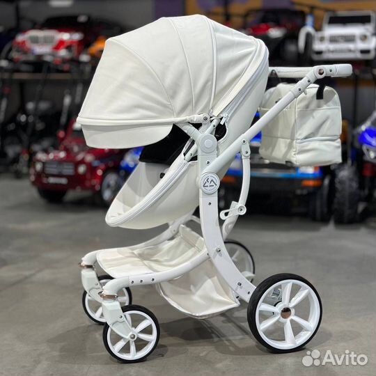 Коляска 3 в 1 с автолюлькой экокожа