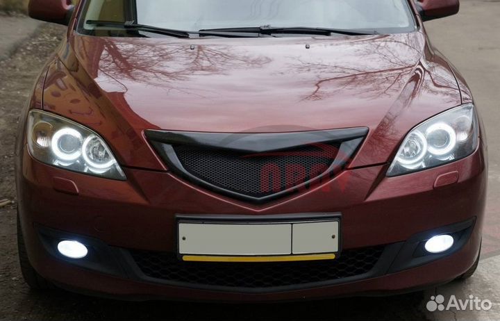 Решетка радиатора (с сеткой) для Mazda 3BK хетчбек