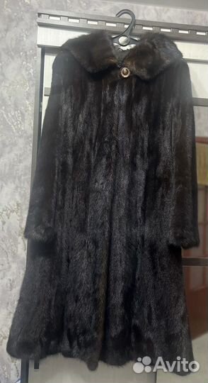 Шуба норковая с капюшоном 44 46