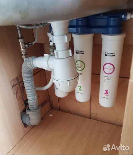 Проточный фильтр под мойку Барьер Эксперт Жесткост