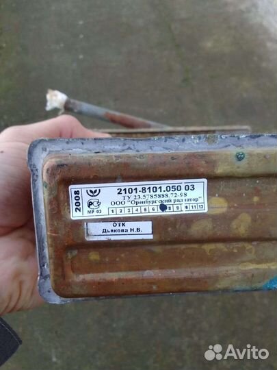 Новый медный радиатор ваз 2101