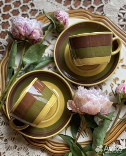 Винтажные чайные пары и трио