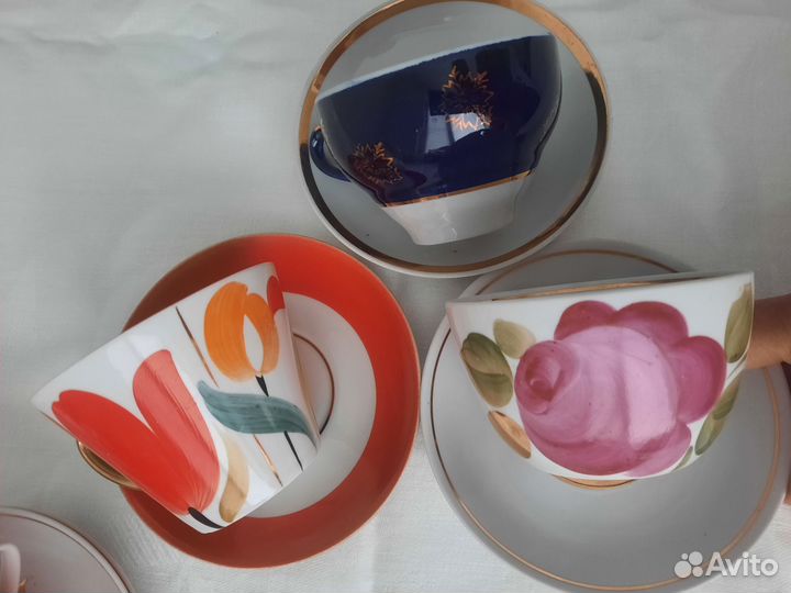 Чайные пары СССР, чашки