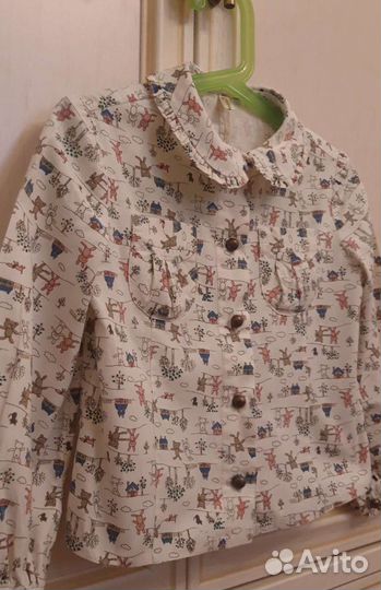 Блуза (рубашка) на девочку 110см Карамелли