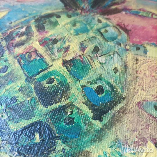 Картина акрилом и маслом на холсте. Оригинал