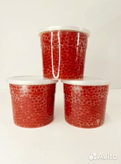 Красная икра нерки в наличии с доставкой 0,5 кг