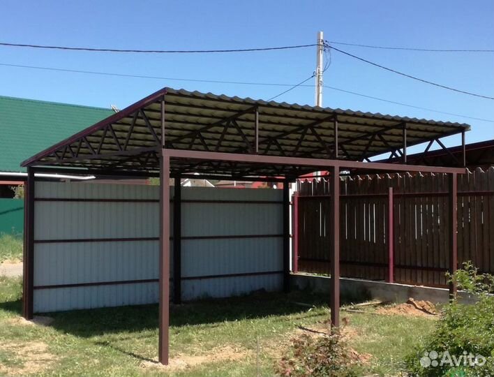 Навес профлист / профнастил / поликарбонат