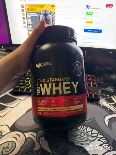 Whey protein gold standard 100% ваниль