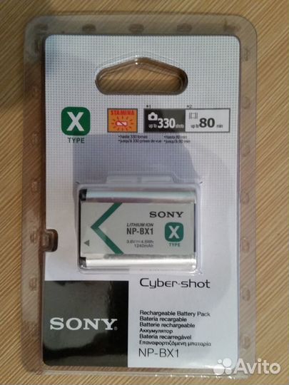 Аккумулятор Sony NP-BX1 новый