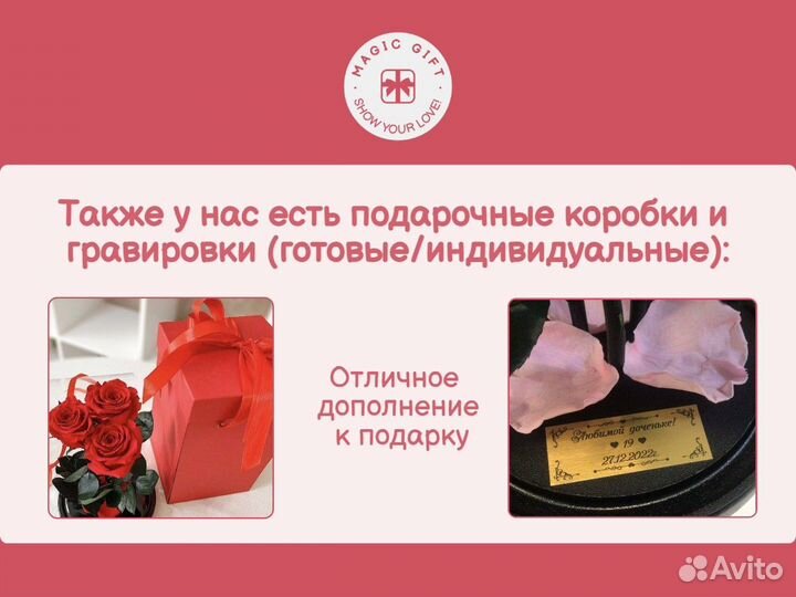 Роза в колбе. Стоит до 8 лет