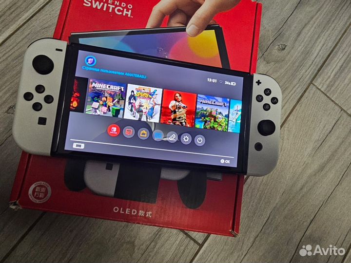 Nintendo switch oled прошитая 64гб+256гб с играми