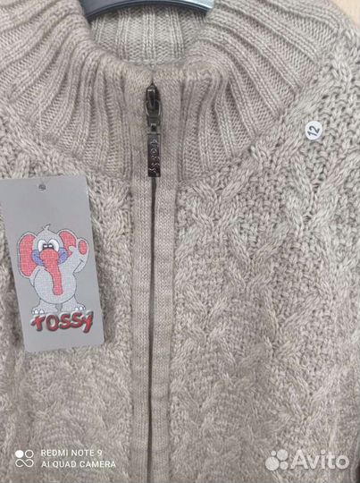 Вязаная кофта для девочки новая, Турция