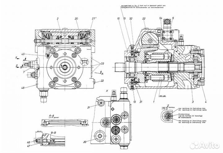 Насос шестеренный F02 T13 d130 для Rexroth A4VG71