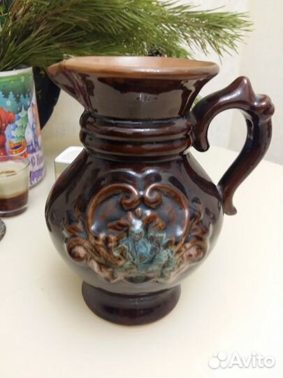 Тарелка декоративная (гипс), вазы