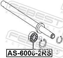 Подшипник генератора AS60062RS Febest