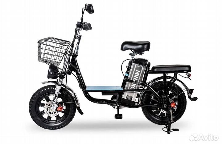 Электровелосипед monster black (чёрный) колхозник