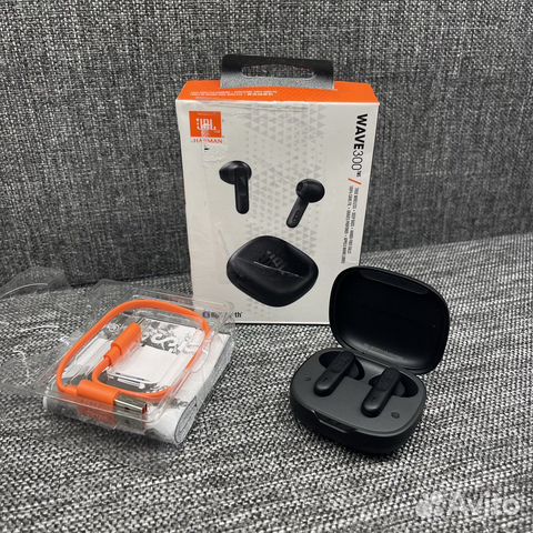 Беспроводные наушники JBL wave 300 TWS чёрные б/у