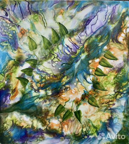 Картина Флюид Арт 35-40см