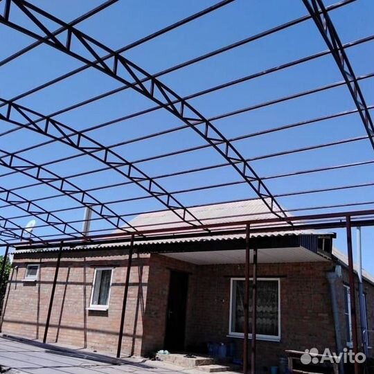 Навес из поликарбоната на участок # N10-60