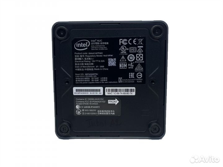 Платформа Intel NUC10I7FNK2 Core i7 10710U/32Gb/51