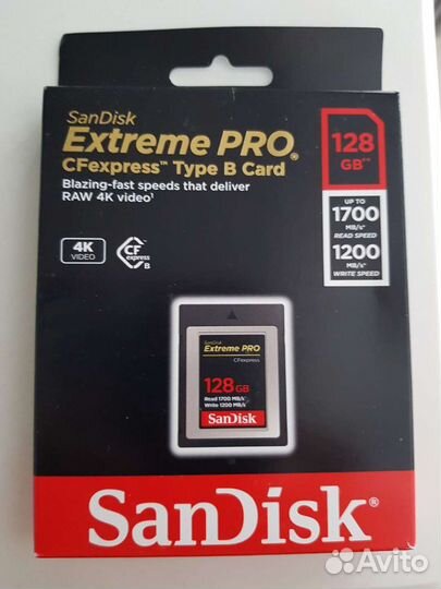 Карта памяти sandisk Extreme PRO CFexpress Type B