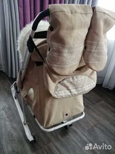 Детские санки коляска