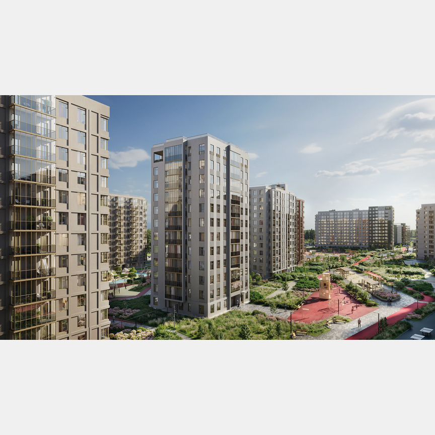 2-к. квартира, 57,7 м², 10/12 эт.