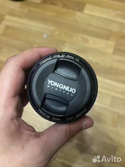Объектив yongnuo 35mm новый