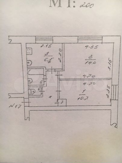 2-к. квартира, 40,5 м², 1/2 эт.