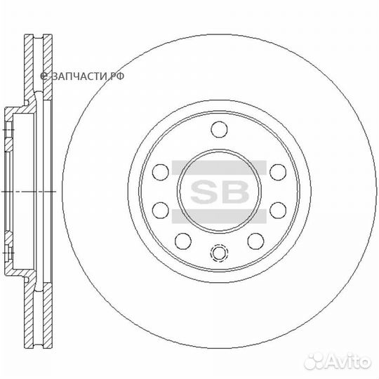 Sangsin brake SD5110 Диск тормозной