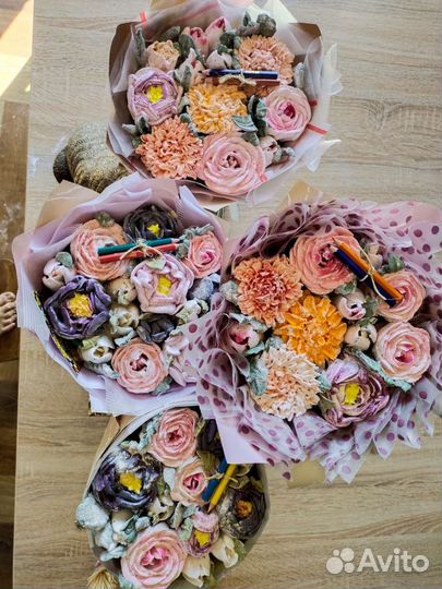 Сладкий букет/Цветы из зефира