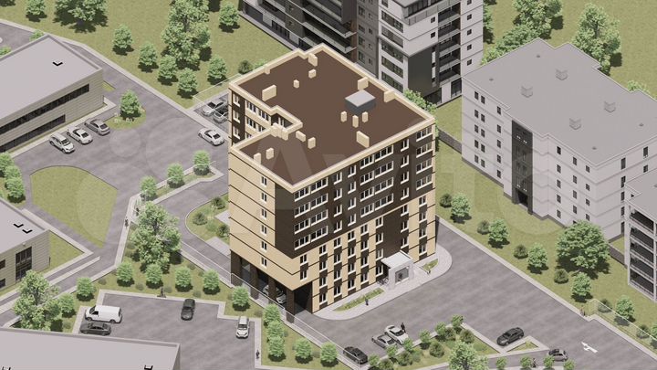 2-к. квартира, 68 м², 6/8 эт.