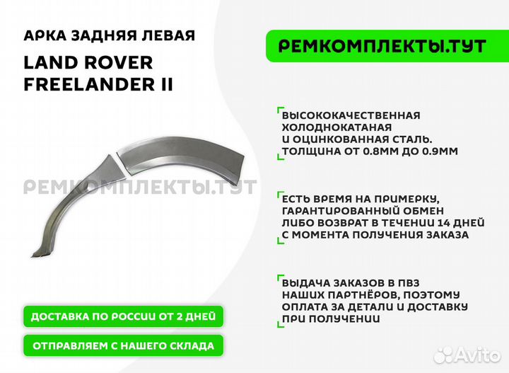 Арка задняя Land Rover Freelander 2 левая