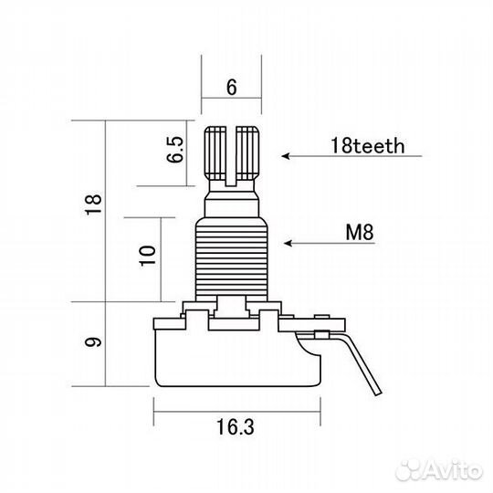Hosco H-ALP-5001 Alpha потенциометр