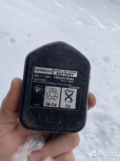 Аккумулятор hitachi 12 eb1220bl eb1214s
