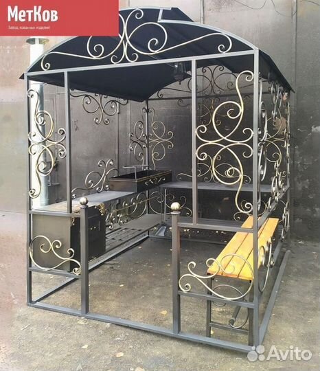 Кованые мангалы с крышей
