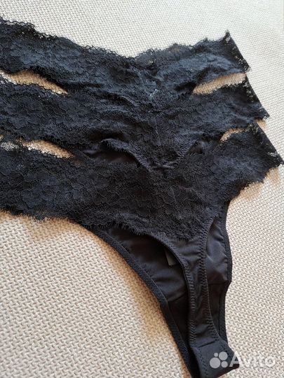 Трусики-стринги 3шт. XS,S,M,L H&M