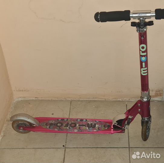Самокат детский двухколесный для девочки