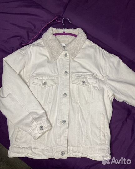 Джинсовка с мехом Pull&Bear