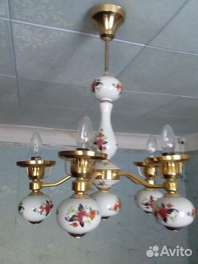Люстра фарфоровая СССР