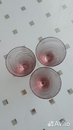 Посуда Розовое стекло СССР