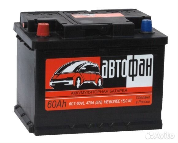 Аккумулятор Автофан 60 Ач 470А