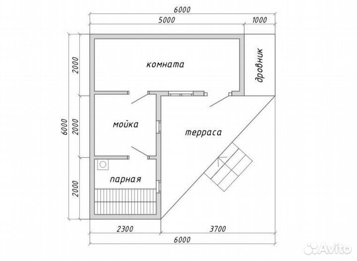 Баня уголок