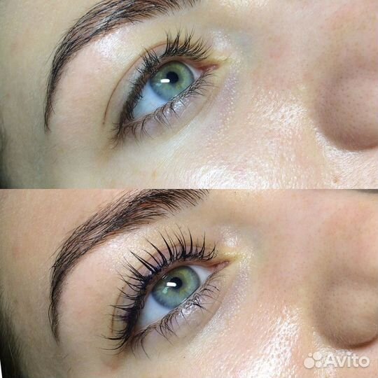 Ламинирование+окрашивание+ ботокс ресниц